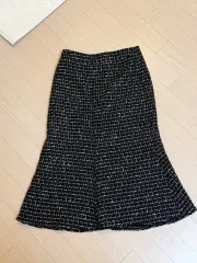 ブラックツイードミニスカート