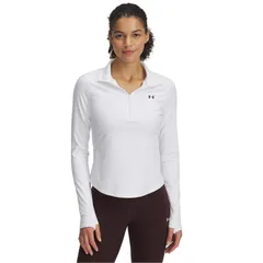 アンダーアーマー レディース トップス シャツ ハーフジップ Under Armour Motion half Zip Ld54 White ホワイト