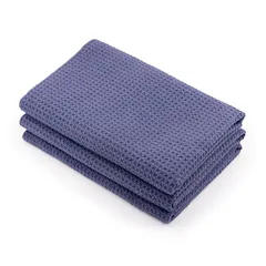 OHAJIKI ワッフル洗車クロス 3枚セット マイクロファイバークロス 洗車 フチなし 40cm×40cm おはじき ガラス拭き 内窓 マイクロファイバータオル 業務用 1