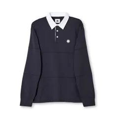 プレティグリーン メンズ トップス ポロシャツ Pretty Green Islington Rugby Shirt Navy ネイビーのサムネイル
