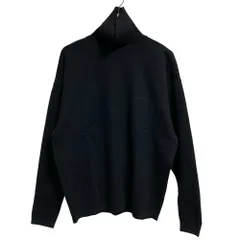 美品 Miss Chloe ミスクロエ ロゴ刺繡 タートルネック ニット プルオーバー セーター サイズ40 ブラック レディース 古着 中古 USED