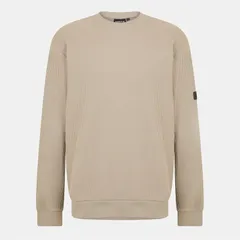 バブアー メンズ アウター パーカー・スウェット スウェット シャツ Barbour International Curve Crew Sweatshirt Concrete GY35のサムネイル