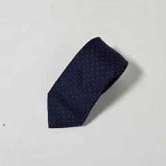 エル ネイビードット マイクロファイバー 100 ネックタイ