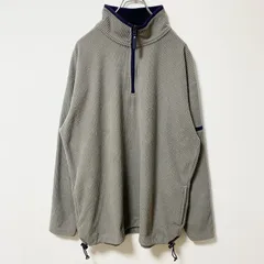 古着 used　FADED GLORY　長袖ハーフジップフリースジャケット　プルオーバー　グレー　ハイネック　Mサイズ