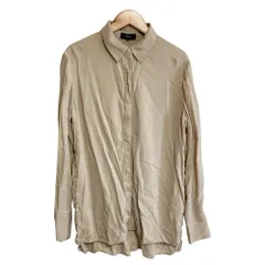 良品 theory セオリー SUNAYA シルクブラウス S ベージュ レディース 古着 中古 USED