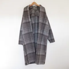 美品 simplicite シンプリシテェ ライトニットガウンコート グレー系 レディース 古着 中古 USEDのサムネイル
