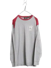 【お得なクーポン配布中!】 ポロジーンズ ラルフローレン 長袖 Tシャツ メンズ L ポロ ロンT ベースボール ロングスリーブ カットソー ワンポイント ツートン ゆったり