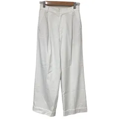 美品 UNITED ARROWS ユナイテッドアローズ タックパンツ 38サイズ ホワイト レディース 古着 中古 USED