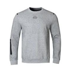 カッパ メンズ アウター ニット・セーター クルーネック セーター Kappa Tech FL Crew Neck Mens Jumper Sweater Grey Marl グレー