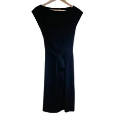 新品同様 DVF STUDIO DIANE von FURSTENBERG ダイアンフォンファステンバーグ ノースリーブ ドレス ワンピース サイズ0 ブラック レディース 古着 中古 USED