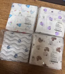 新品 まとめ売り 顔 100 赤ちゃん エンボス加工生地 印刷 ハンカチ 犬