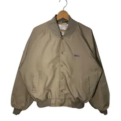 90's vintage 90年代 ヴィンテージ AUBURN ブルゾン ジャケット リブ袖 USA製 XLサイズ グレージュ ベージュ