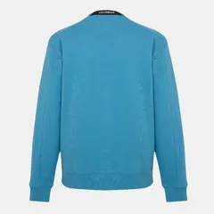 シーピーカンパニー メンズ アウター パーカー・スウェット スウェット シャツ CP Company Mens Lens Crewneck Sweatshirt Aegean Blue 815 ブルーのサムネイル