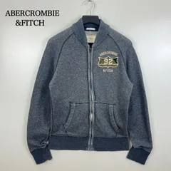 ABERCROMBIE&FITCH 00s y2k grunge patch sweat jacket M アバクロ アバクロンビー ワッペン スウェット ジップジャケット 平成 お兄系 グランジのサムネイル