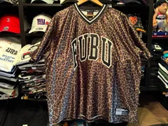 FUBU PATCH V NECK T-SHIRTS/パッチVネックTシャツ【FAM-61717】LEOPARD XLサイズ ¥8690 ＋ 送料¥660のサムネイル