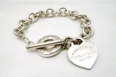 ティファニー リターン トゥ ティファニー ハート タグ トグル ブレスレット アクセサリー 32.3g SV925 銀 シルバー TIFFANY&Co. 5853j