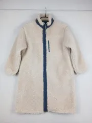 TOPTEN10 キッズ アイボリー ボア ロング フリース アウター (140/10-11歳)