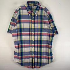古着 ブルックスブラザーズ Brooks Brothers 半袖シャツ 胸ポケ REGENT M マルチカラー チェック メンズ