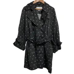 美品 BEAUTY&YOUTH UNITED ARROWS ビューティーアンドユース ユナイテッドアローズ ドット ジャガード コート サイズM ブラック レディース 古着 中古 USEDのサムネイル