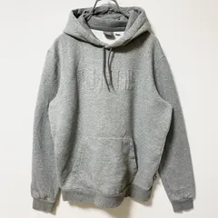 古着 used PUMA プーマ　長袖シンプルロゴパーカー　フーディー　スポーティー　ノームコア　グレー　Mサイズ