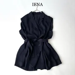 2025 IENA イエナ Airy ブラウス ジャケット / ネイビー 紺 フリーサイズ / 近年モデル 春 夏 テーラード ジレ ベスト シアー メッシュ ジャケット エアリー