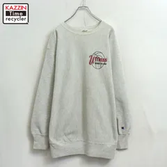 90s USA製 vintage Champion カレッジプリント リバースウィーブスウェット メンズ 表記XXLサイズ