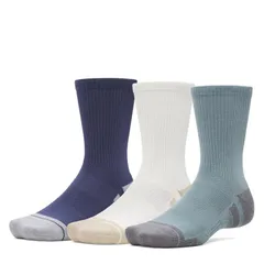 アンダーアーマー メンズ アンダーウェア 靴下 Under Armour Armour UA Performance Tech 3Pack Crew Socks Unisex BlueGrey グレー