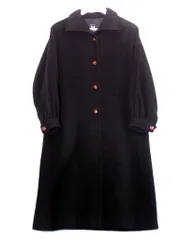 【208008】Emanuel Ungaro エマニュエルウンガロ  ウール　アルパカ混　ロングコート  ・7A3 ブラックのサムネイル