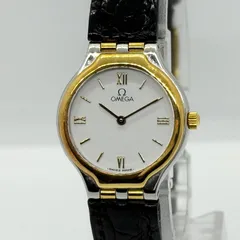 OMEGA オメガ デビル シンボル ホワイト QZ レディース 腕時計