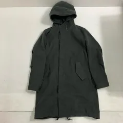 ◆ nano universe ナノユニバース その他アウター ロング丈 フーデッド コート ポリエステル グレー サイズM メンズ 古着
