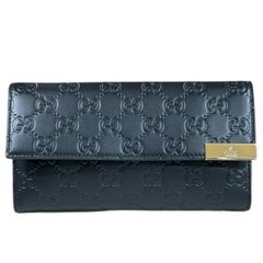 ⭐︎超メルカリ市⭐︎【新品・未使用】〈GUCCI〉黒レザー長財布 