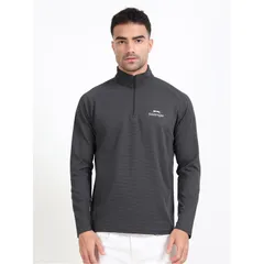 スラセンジャー メンズ アウター パーカー・スウェット ハーフジップ スウェット シャツ Slazenger Hybrid Quarter Zip Sweatshirt Mens Grey グレーのサムネイル