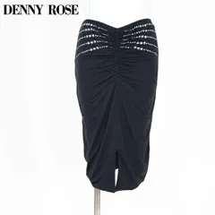デニーローズ DENNY ROSE レディース ひざ丈スカート 前スリットスタッズポイントタイトスカート ブラック系  （サイズ/40/42/44）wd1058のサムネイル
