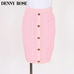 デニーローズ DENNY ROSE レディース ミニスカート ボタンアップタイトニットスカート ピンク系  （サイズ/XS/S）wd1065のサムネイル