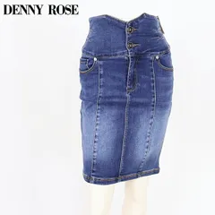 デニーローズ DENNY ROSE レディース ひざ丈スカート スリムフィットデニムスカート ネイビー系  （サイズ/25/26）wd1083のサムネイル