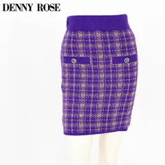 デニーローズ DENNY ROSE レディース ミニスカート チェックニットミニスカート パープル系  （サイズ/XS）wd1084のサムネイル