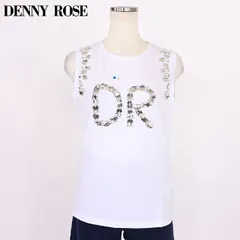 デニーローズ DENNY ROSE レディース タンクトップ DRビジューノースリトップス ホワイト系  （サイズ/XS/S）wd1139のサムネイル