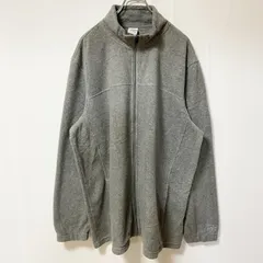 古着 used　STARTER　スターター　長袖ハイネックフリースジャケット　フルジップアウター　ロゴ刺繍　グレー　XXLサイズ