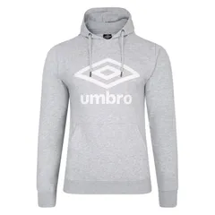 アンブロ メンズ アウター パーカー・スウェット パーカー Umbro Team Hoodie Mens Grey MarlWhite ホワイト
