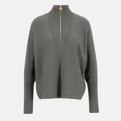 バブアー レディース アウター ニット・セーター ニット Barbour International Lola Knit Jumper Dusky Khaki カーキのサムネイル