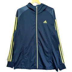 adidas アディダス トラックジャケット CLIMALITE フルジップ ジャージ フーディー メンズL相当 古着 パフォーマンスロゴ 刺繍 ゴールド ライン ブラック 黒【ジャージ・トラックジャケット】/ MS211