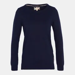 バブアー レディース アウター ニット・セーター クルーネック Barbour Pendle Crew Neck Jumper NavyHessian ネイビーのサムネイル