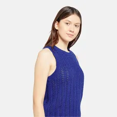 リーバイス レディース アウター ニット・セーター Levis Sunrise Crochet Tank Mazarine Mazarine Blue ブルーのサムネイル