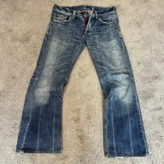 EDWIN(エドウイン) 503 ブルー トリップ BT5001 ブーツカット デニム パンツ (32