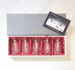 【220909】HOYA CRYSTAL ホヤクリスタル  クリスタルグラス　5客セット　元箱付き クリア
