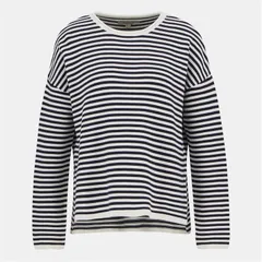 バブアー レディース アウター ニット・セーター Barbour BLi Marine S Kn Jmp Ld53 Navy Stripe ネイビーのサムネイル