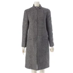 ミュウミュウ ウール ナイロン 1998 LOOK16 ニット ジップアップ ロング コート アウター グレー 44【中古】のサムネイル