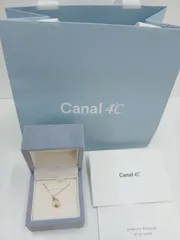 Canal4℃　　石付　ネックレス　SILVER 刻印　しずく