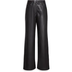 カルバンクライン レディース ボトムス ハーフパンツ・ショーツ レザー Calvin Klein Jeans Womens Leather Trousers Black ブラック