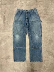 10s カーハート ダブルニー デニム カーペンター パンツ